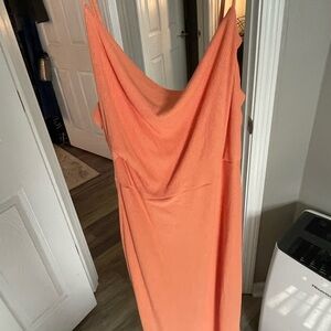 Elegant Orange Women's Dress